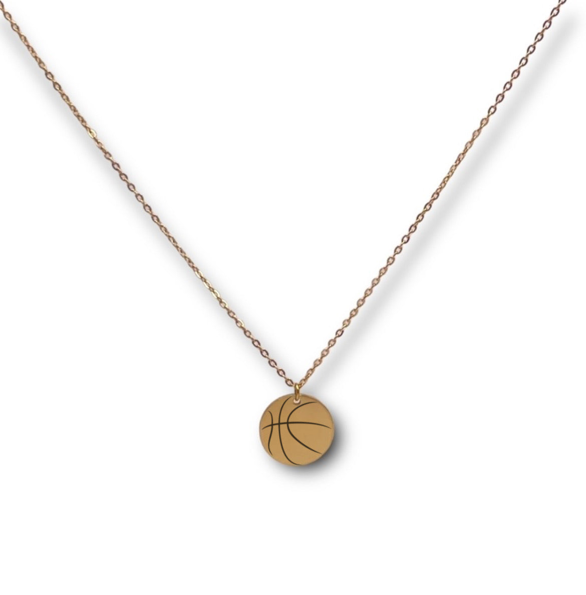 Basketball Circle Sports Necklace