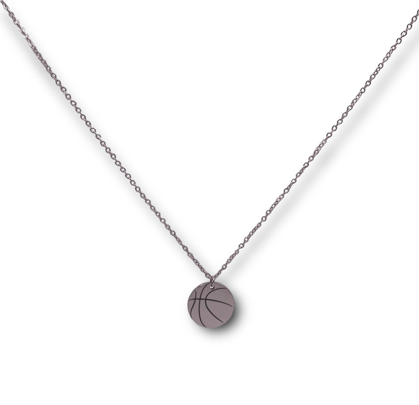 Basketball Circle Sports Necklace