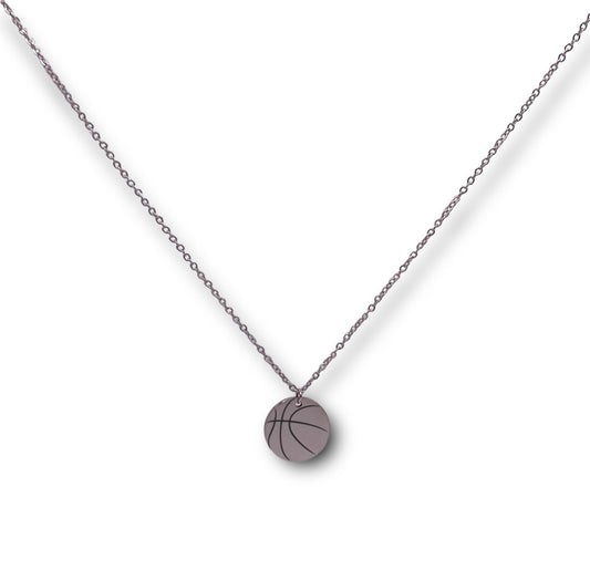 Basketball Circle Sports Necklace