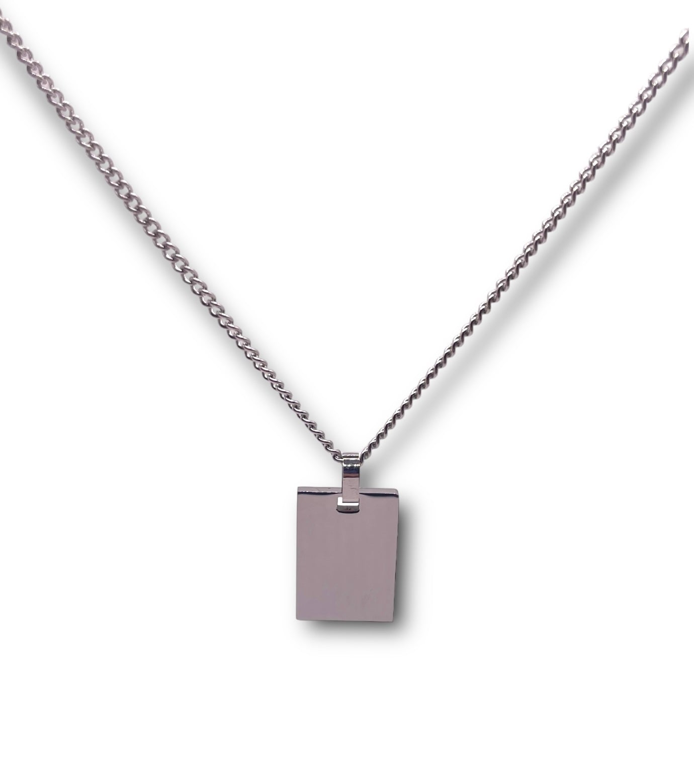 Rectangle Plated Necklace