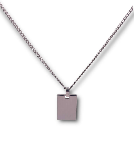 Rectangle Plated Necklace